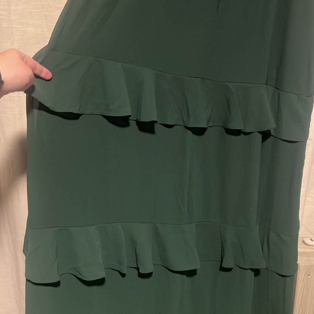 Lulus Blessed with Beauty Green Ruffled Sleeveless Maxi Dress XL - Picture 8 of 13